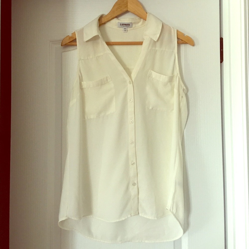 Express Sleevless Collar Tank Top
